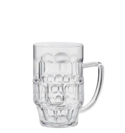 Jarras de cerveza de tritán 0.5L Ø8.5x14 cm. LACOR 63146 (6 unidades)