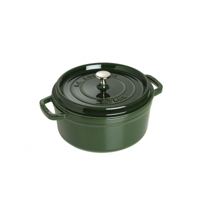 LOS GEMELOS STAUB 40509-356-0 Cocotte STAUB redonda albahaca de hierro colado . Diametro: 24cm