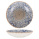 Ensaladera gourmet porcelana con decorado Alhambra Ø 25x5 cm. B928250E