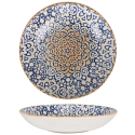 Plato hondo gourmet porcelana con decorado Alhambra Ø 23x4 cm. B928251E