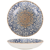 Plato hondo gourmet porcelana con decorado Alhambra Ø 23x4 cm. B928251E