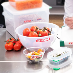 Bol de Polipropileno Transparente 7 L (6 Unidades) - Araven