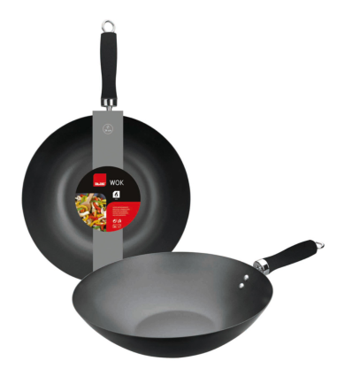 6 unidades de IBILI 450530 WOK MOKA 30 CM