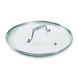 Tapa de vidrio templado con aro protector, 24 cm – Lacor 48924