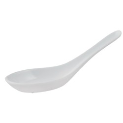 Cuchara china degustación melamina, 14.3 cm color blanco |Hostelería
