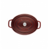 LOS GEMELOS STAUB 40509-364-0 Cocotte STAUB oval granadina de hierro colado . Diametro: 29cm