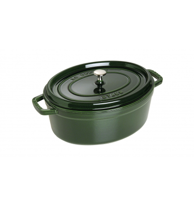 LOS GEMELOS STAUB 40509-365-0 Cocotte STAUB oval albahaca de hierro colado . Diametro: 31cm