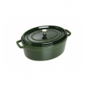 LOS GEMELOS STAUB 40509-365-0 Cocotte STAUB oval albahaca de hierro colado . Diametro: 31cm