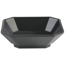 Bol cuadrado MINI gris 9.5x8x3 cm - 8 cl. Melamina resistente