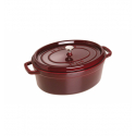 LOS GEMELOS STAUB 40509-366-0 Cocotte STAUB oval granadina de hierro colado . Diametro: 31cm