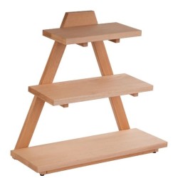 Expositor Buffet "Triangle" 3 Niveles de Madera |APS Ref. 13966