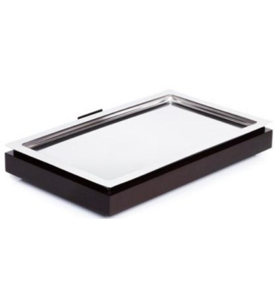 Expositor GN 1/1 con Base de Acero Inoxidable y Madera "Frames" APS Ref. 14940