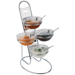 Dispensador Escalera para Boles de Cristal |Buffet Profesional | 