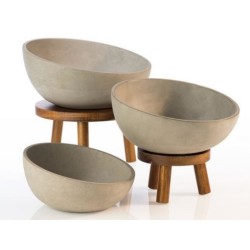 Expositor Buffet de Madera Acacia |Buffet| APS Ref. 33256|Ø25x15 cm