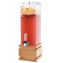 Dispensador de Bebidas Cuadrado con Base de Bambú|7,5L Rosseto LD112