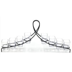 Expositor para Vasitos Cambro |Buffet|Hostelería| MTS-1122-BK| 8 Vasos