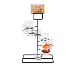 Expositor Vasitos|Set de 3|Para 8 Vasitos cada uno|Cambro MTS-1496-BK|