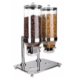 Dispensador Doble de Cereales Lacor 69023 | Ideal para Buffets
