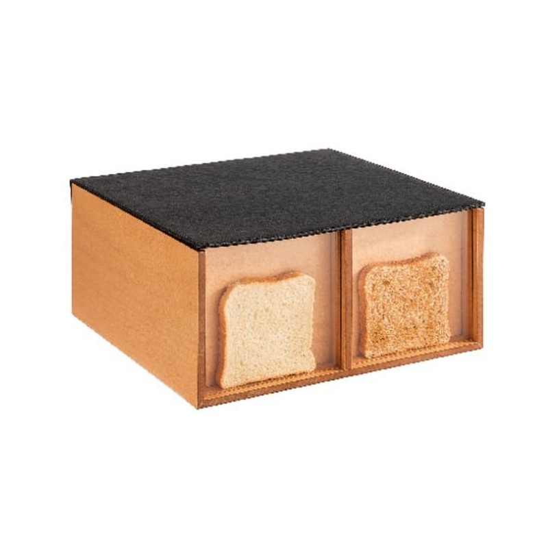 Caja para Dispensar Pan 2 Secciones |Buffet | Paderno