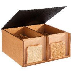 Caja para Dispensar Pan 2 Secciones |Buffet | Paderno