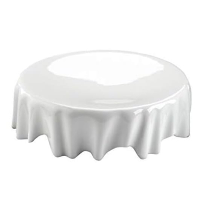 Platos "DressCoat" de Porcelana Blanca 22 x 22 x 6.5 cm | Set de 3