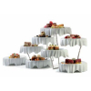 Platos "DressCoat" de Porcelana Blanca 22 x 22 x 6.5 cm | Set de 3