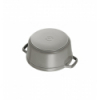 LOS GEMELOS STAUB 40509-479-0 Cocotte STAUB redonda gris grafito de hierro colado . Diametro: 16cm