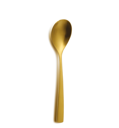 Cuchara de moka Barcelona Oro. 11 cm. (12 uds)