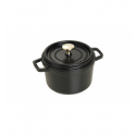 LOS GEMELOS STAUB 40509-480-0 Cocotte STAUB round black cast iron . Diameter: 16cm