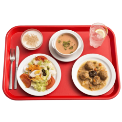 Bandeja Fast Food Roja 35 x 27 | Buffet y Autoservicio | Araven 22046