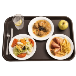 Bandeja Fast Food Negra 35 x 27| Buffet y Autoservicio | Araven 19046