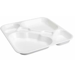 Bandeja de Autoservicio BPA-Free Apilable | Policarbonato 33x33 cm