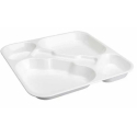 Bandeja de Autoservicio BPA-Free | Apilable 33x33 | Policarbonato Blanco
