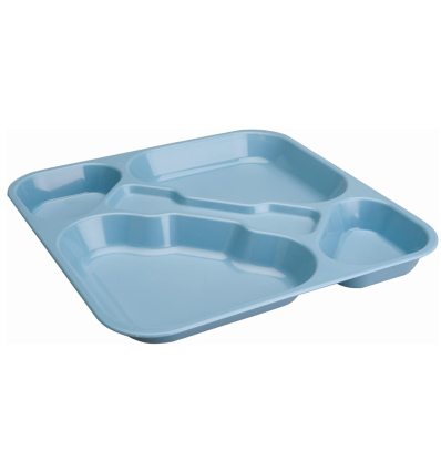 Bandeja de Autoservicio BPA-Free | Apilable 33x33 | Policarbonato Azul