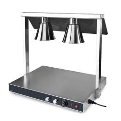 Calentador Buffet Dual Lacor | 78x53x70 cm | Acero Inoxidable