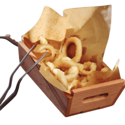 Caja Madera Natural para Pan y Presentaciones | Supreminox Ref. 2007