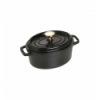 LOS GEMELOS STAUB 40509-482-0 Cocotte STAUB oval negra de hierro colado . Diametro: 17cm