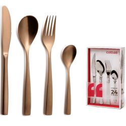 Cubiertos 24 Piezas Barcelona Cobre | Comas