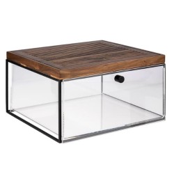 Cajonera para buffet  |Metal y Madera de Nogal|Hostelería