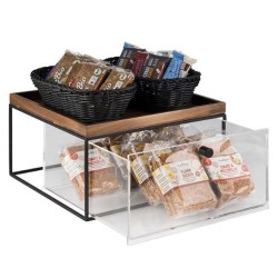 Cajonera para buffet  |Metal y Madera de Nogal|Hostelería