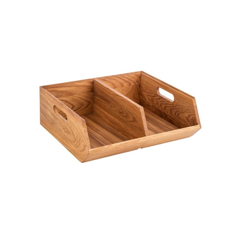 Caja Buffet de Madera 2 Compartimentos | APS 11729 | Roble Aceitado