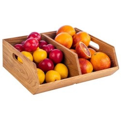 Caja Buffet de Madera 2 Compartimentos | APS 11729 | Roble Aceitado