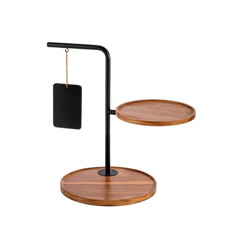 Soporte Expositor de Dos Alturas Iron | APS 30334 | Metal y Madera