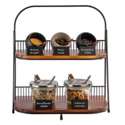 Expositor Soporte de 2 Alturas | APS 30339 | Set de 11 Piezas|Buffet