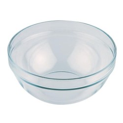 Bol de cristal redondo. Dimensiones: Ø 6x6 cm h 2,6 cm 5 cl. APS 11859 (1 unidad)