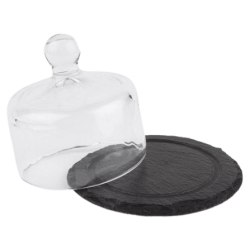 Mini Bandeja de Pizarra con Campana | APS 00984 | Buffet|Hostelería