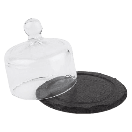 Mini Bandeja de Pizarra con Campana | APS 00984 | Buffet|Hostelería