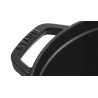 LOS GEMELOS STAUB 40509-485-0 Cocotte STAUB round black cast iron . Diameter: 18cm