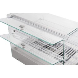 Vitrina Térmica 45L |Acero Inoxidable y Cristal| Hostelería