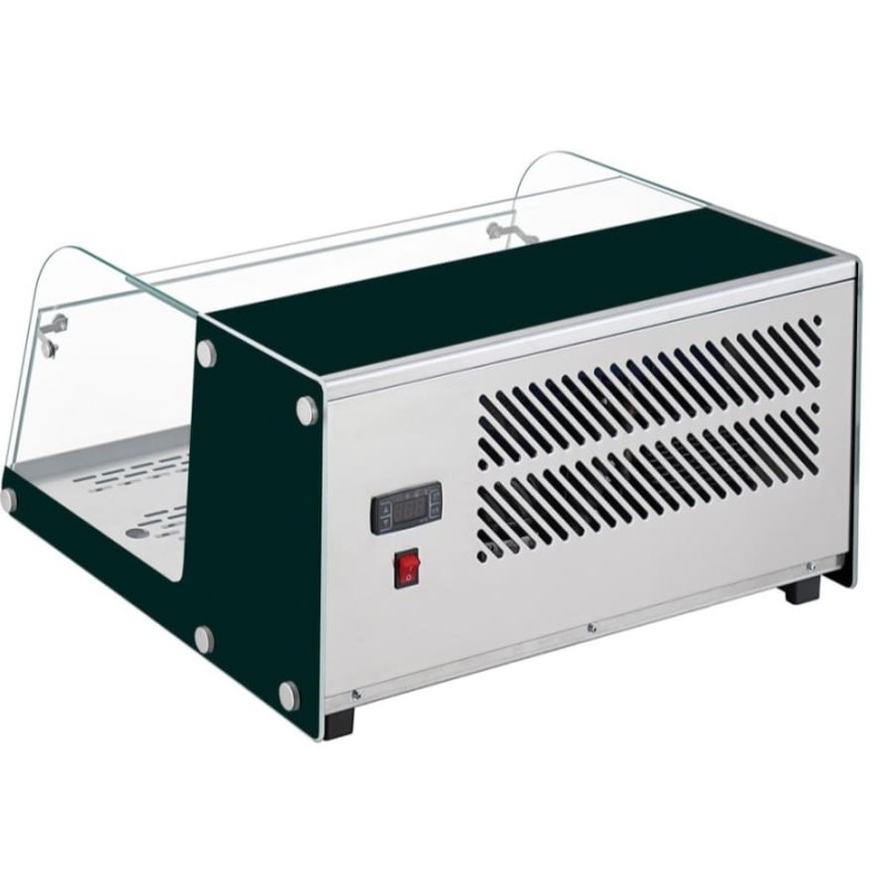 Vitrina Refrigerada 40L | Lacor 69607 | Cristal y Acero |Hostelería